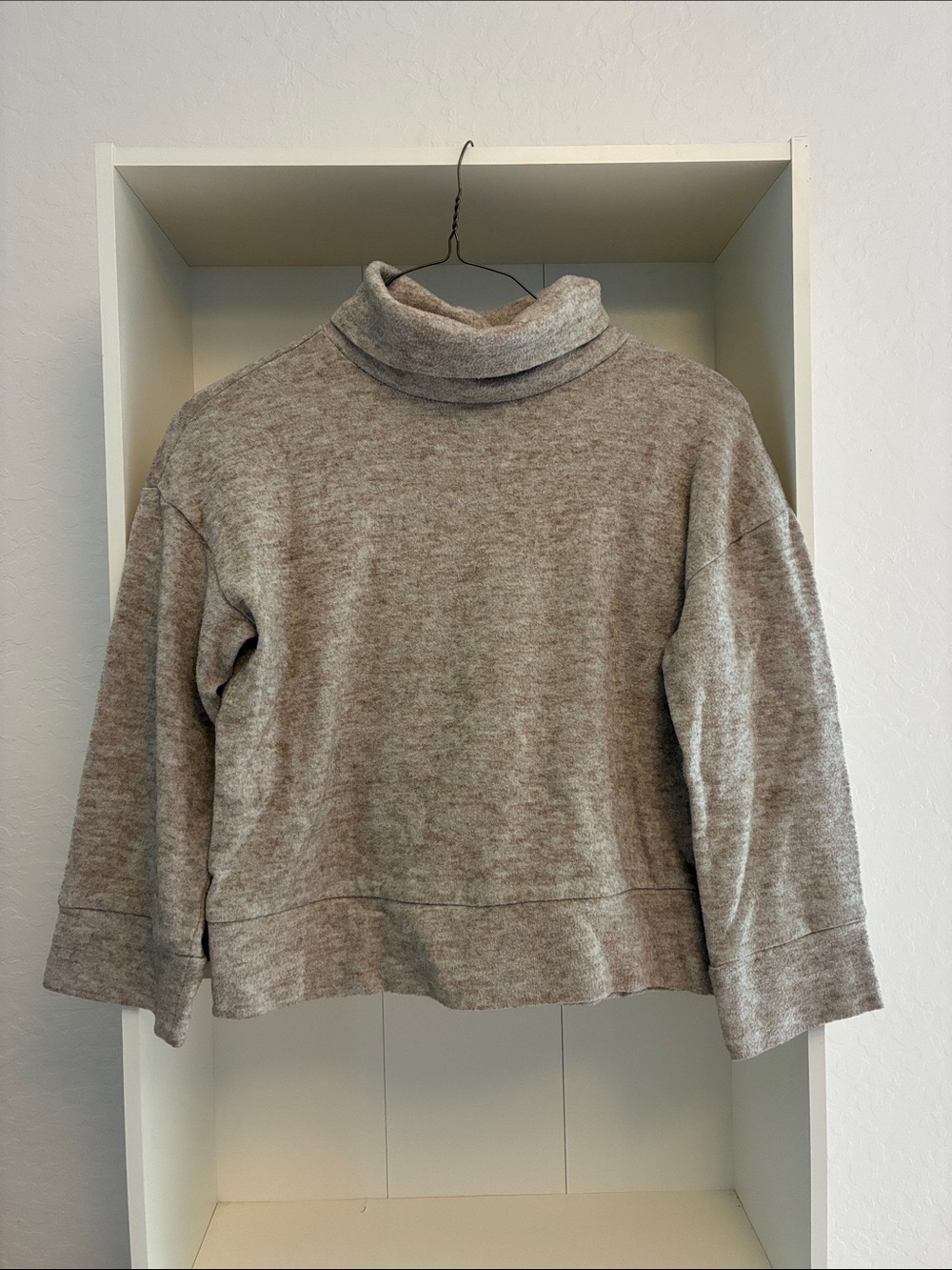 a new day Heather Taupe Turtleneck Sweater